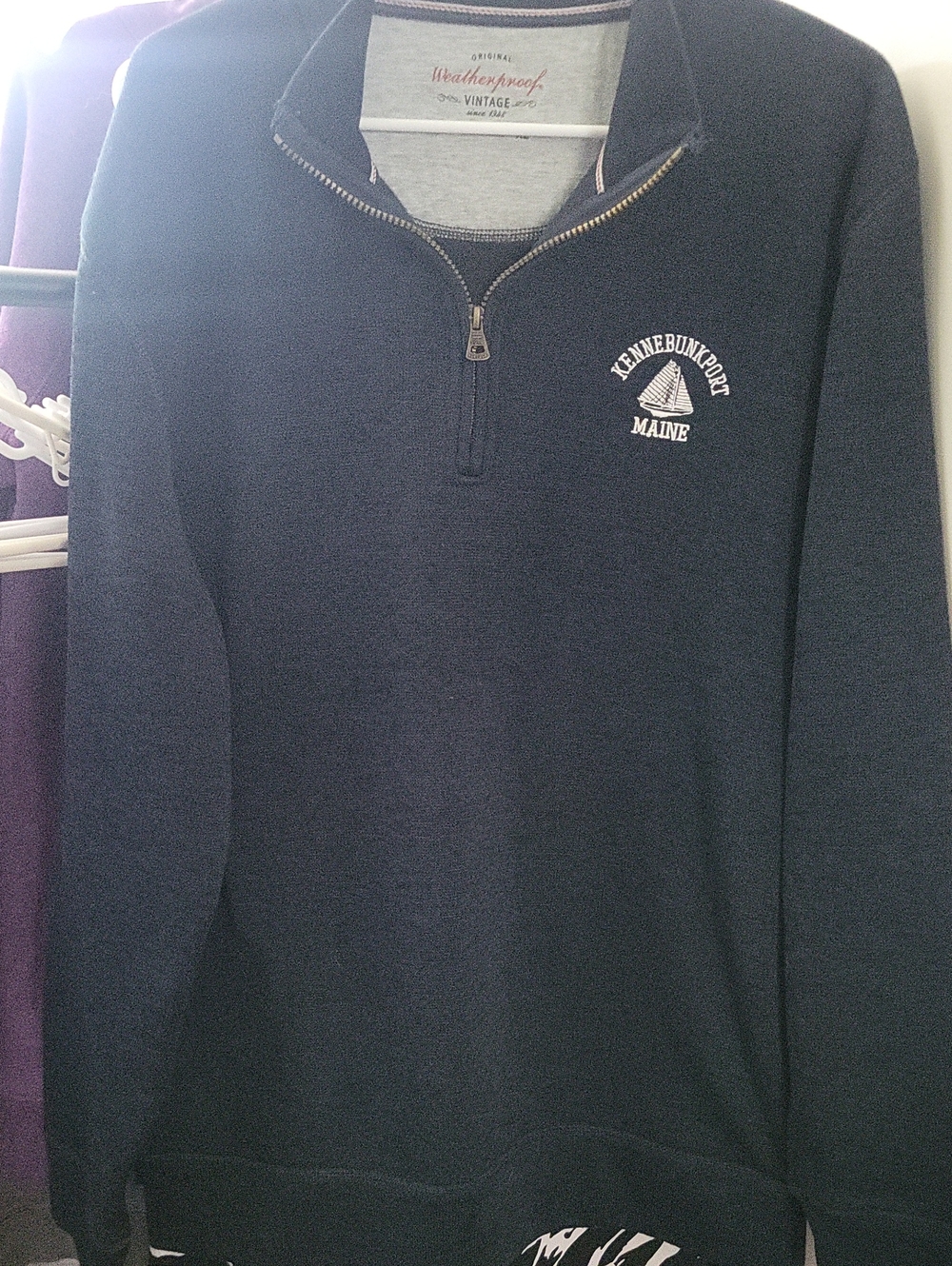 Weatherproof Vintage Men’s Navy Quarter-Zip Pullover